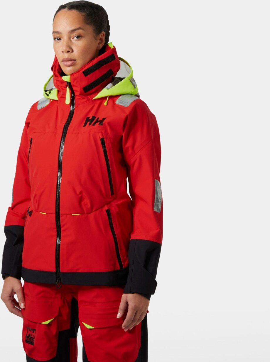 Helly Hansen Dam Ægir Race Seglarjacka 2.0 Röd XS