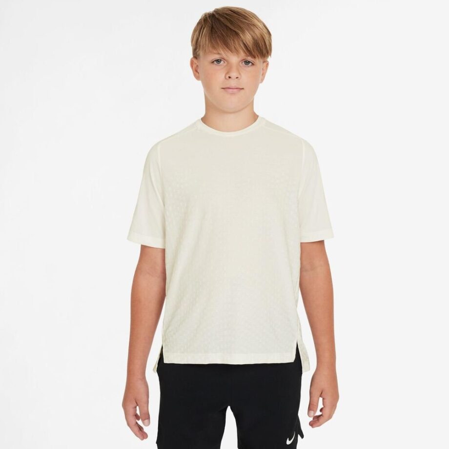 Nike Dri-fit Advantage Multi T-shirt Barn Creme - Xl