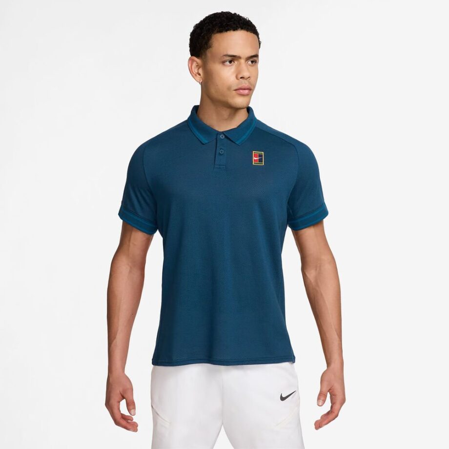 Nike Court Heritage Polo Herrar Blågrå - Xxl