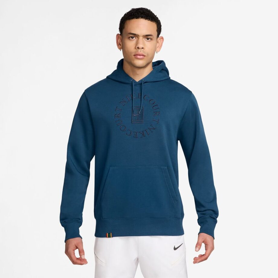 Nike Court Dri-fit Heritage Huvtröja Herrar Blågrå - Xxl
