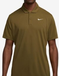 Nike Court Dri-fit Solid Polo Herrar Oliv - Xxl