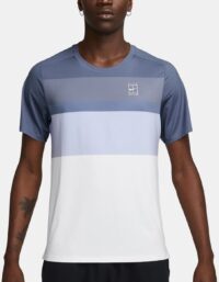 Nike Court Dri-fit Advantage Print T-shirt Herrar Blågrå - Xl