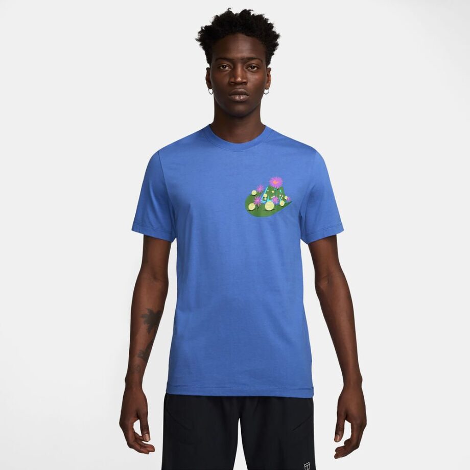 Nike Court Oc T-shirt Herrar Blå - Xxl