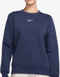 Nike Phoenix Fleece Crew Tröja Damer Mörkblå - L
