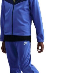 Nike Dri-fit Full-zip Träningsoverall Barn Blå - M