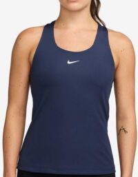 Nike Dri-fit Swoosh Linne Damer Mörkblå - S