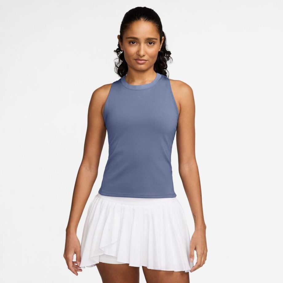 Nike Court Dri-fit Advantage Linne Damer Blågrå - Xl