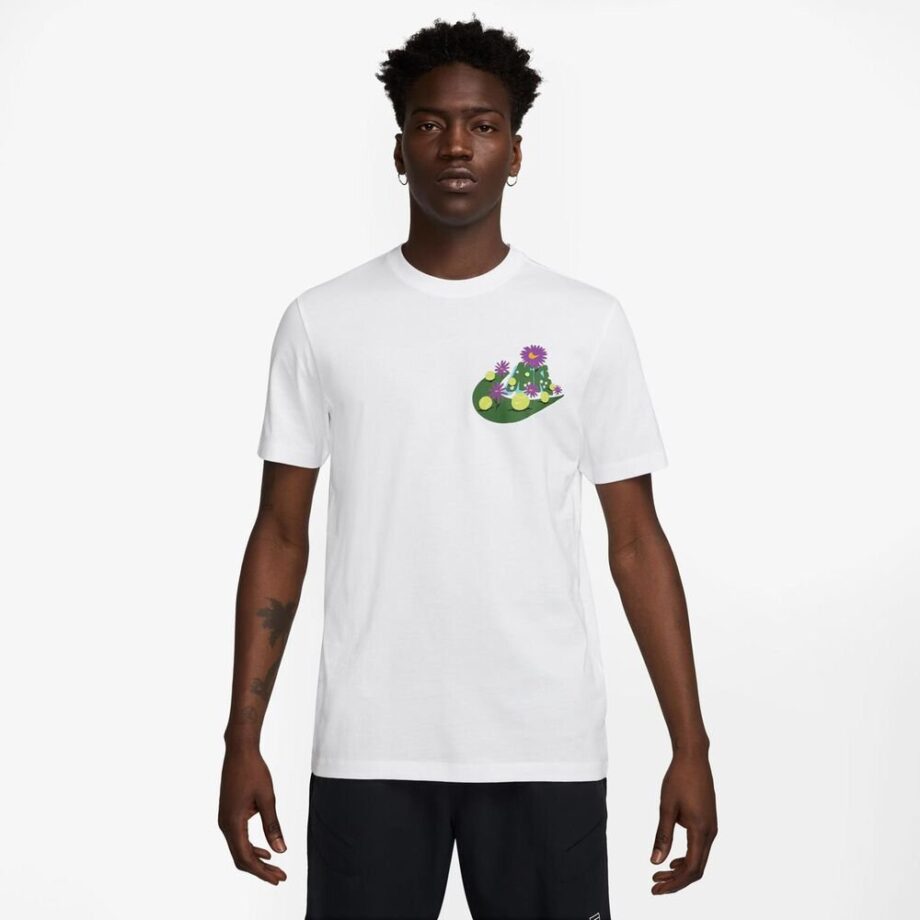 Nike Court T-shirt Herrar Vit - S