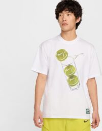 Nike Court M90 French Open T-shirt Herrar Vit - L