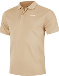 Nike Court Dri-fit Solid Polo Herrar Beige - L