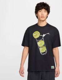 Nike Court M90 French Open T-shirt Herrar Svart - Xl