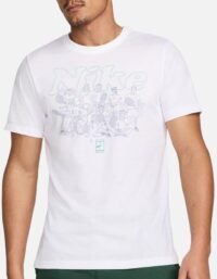 Nike Dri-fit Court Club Oc T-shirt Herrar Vit