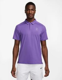 Nike Court Dri-fit Advantage Polo Herrar Lila - Xs
