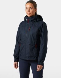 Helly Hansen Women's Crew Hooded Pile Jacket Marinblå XS