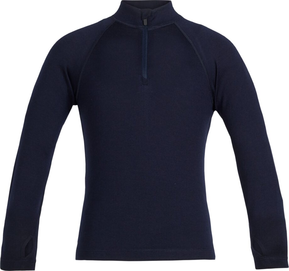 Icebreaker Icebreaker Kids' 260 Tech Long Sleeve Half Zip Midnight Navy