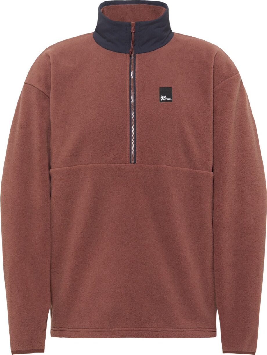 Jack Wolfskin Jack Wolfskin Men's Sumetro Half Zip Dark Rust