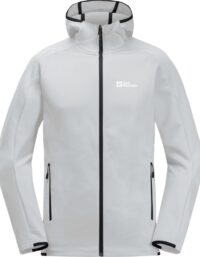 Jack Wolfskin Jack Wolfskin Men's Alpgrat Hooded Full Zip Cool Grey