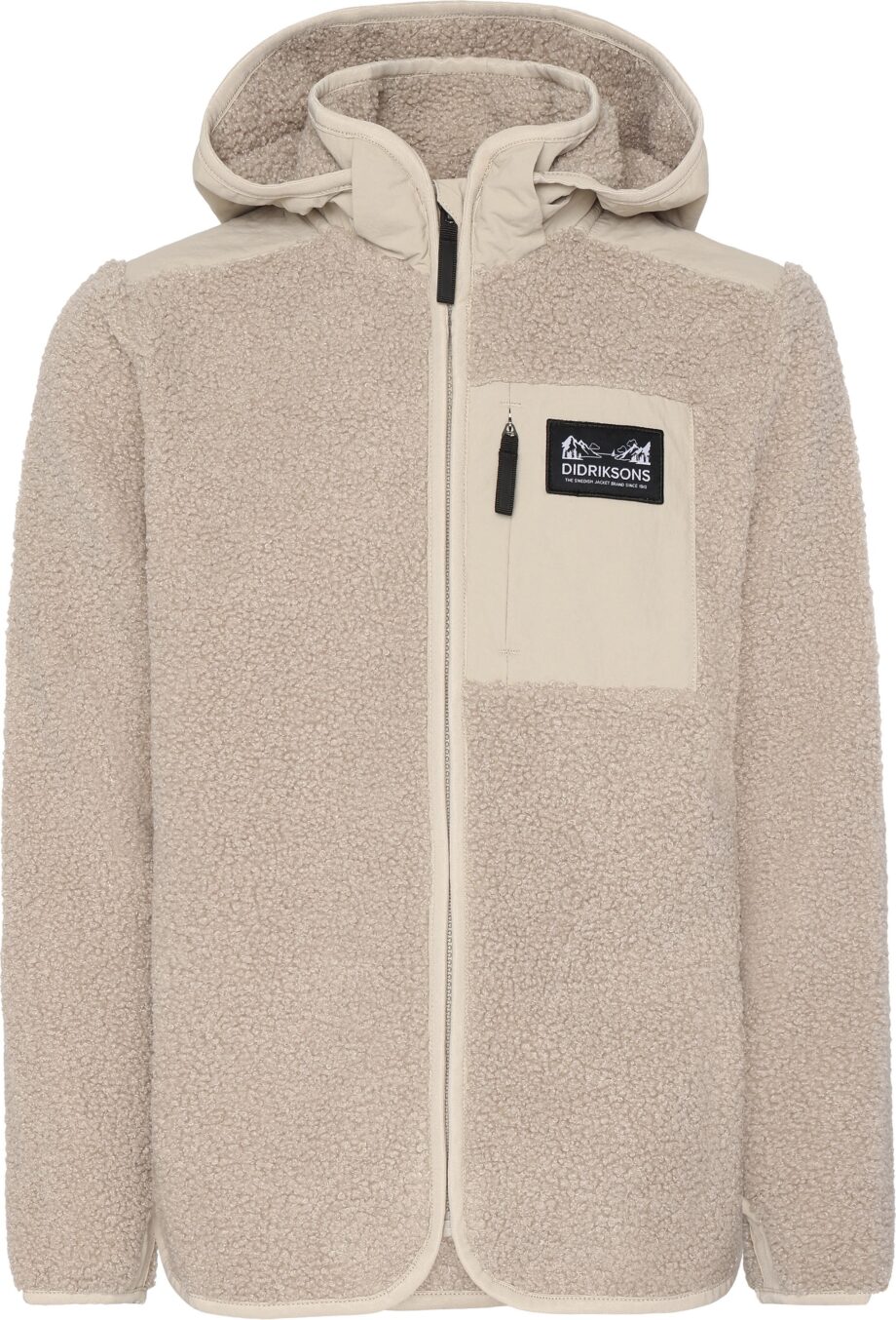 Didriksons Didriksons Kids' Exa Full Zip 2 Beach Beige