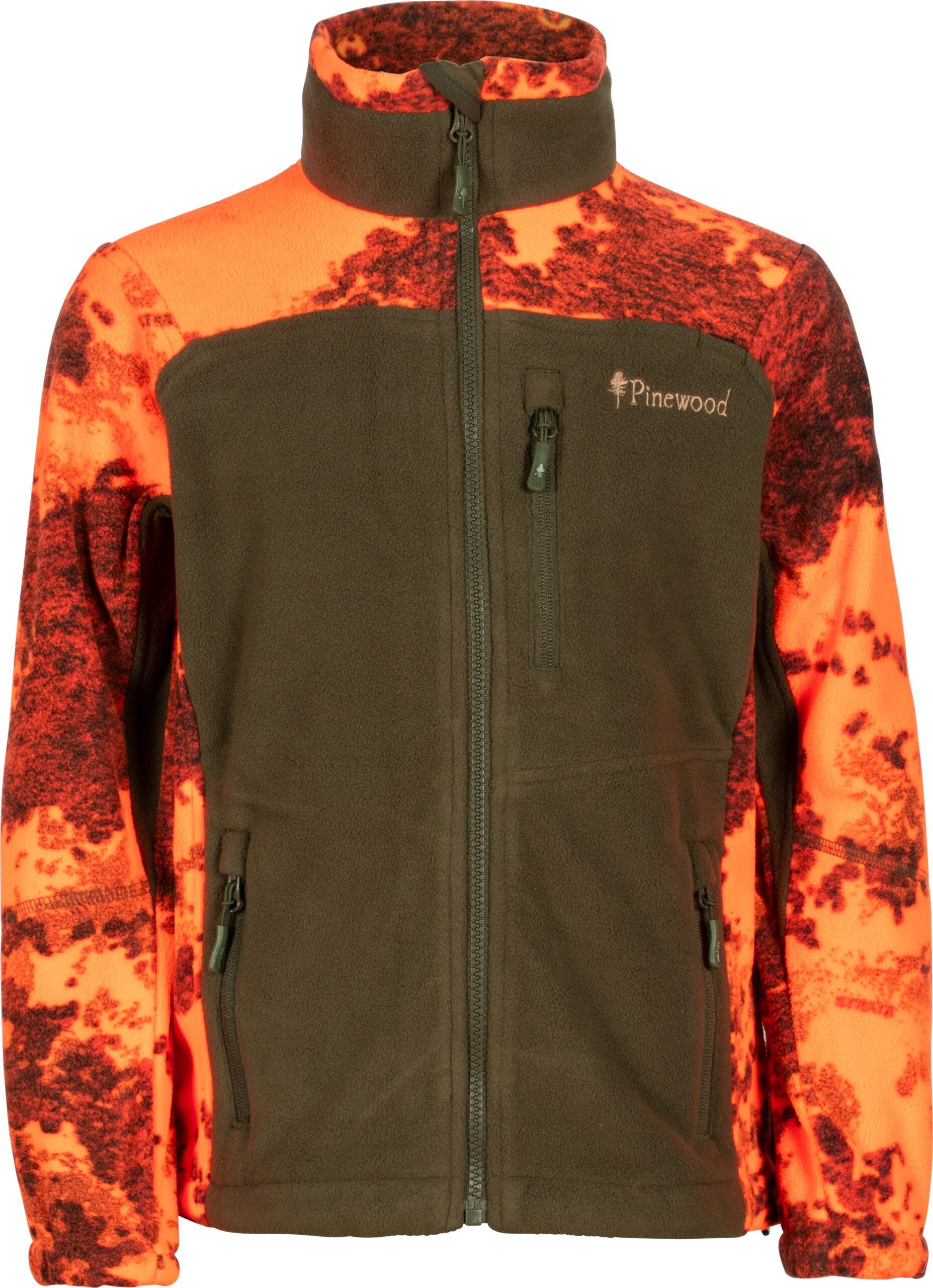 Pinewood Pinewood Kids' Oviken Fleece AP Strata Blaze/H.Green