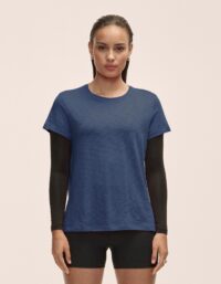 Casall Soft Texture Tee - Blue Shadow