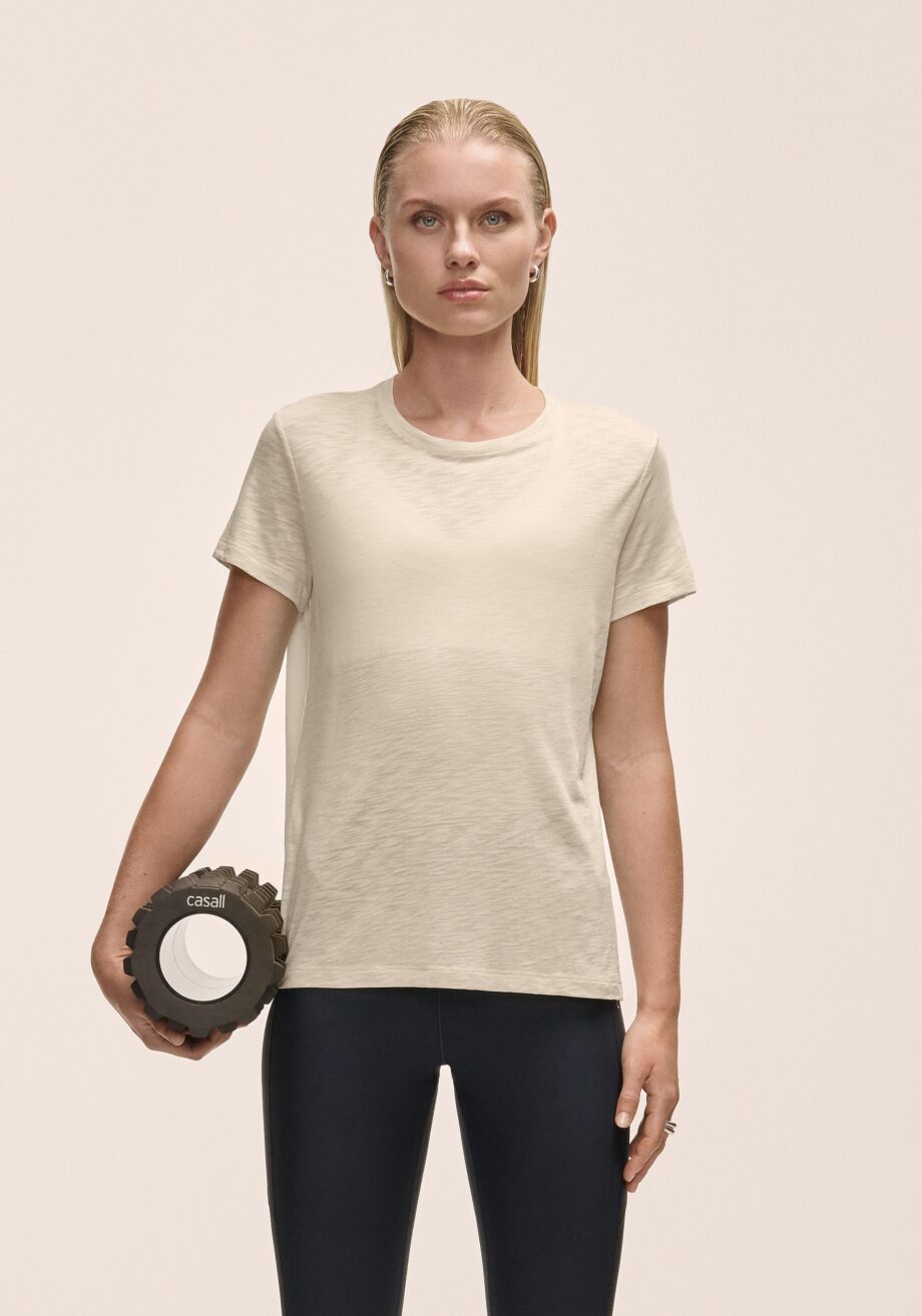 Casall Soft Texture Tee - Ecru