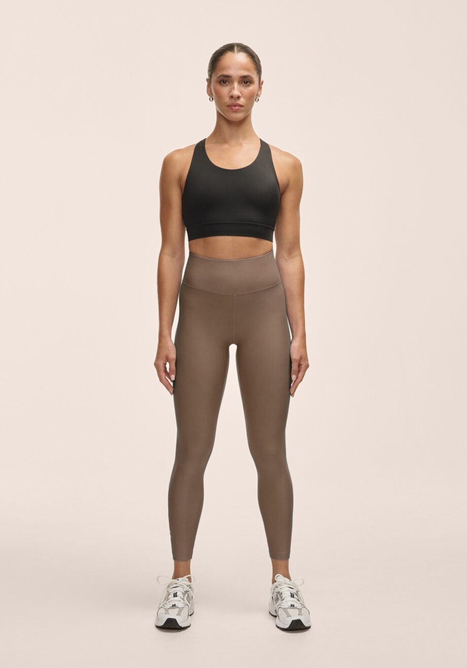 Casall Graphic High Waist Tights - Khaki