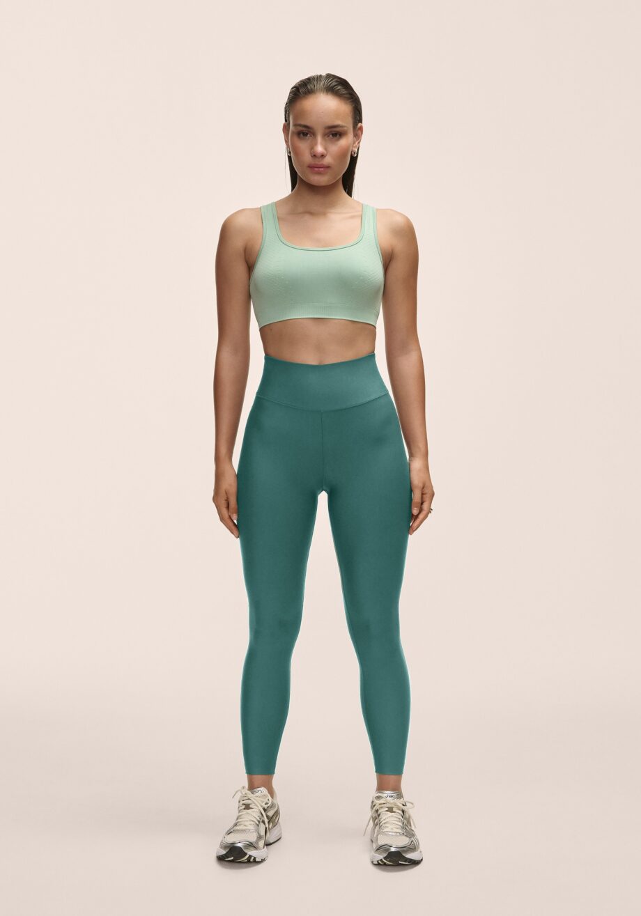 Casall Graphic High Waist Tights - Winter Green