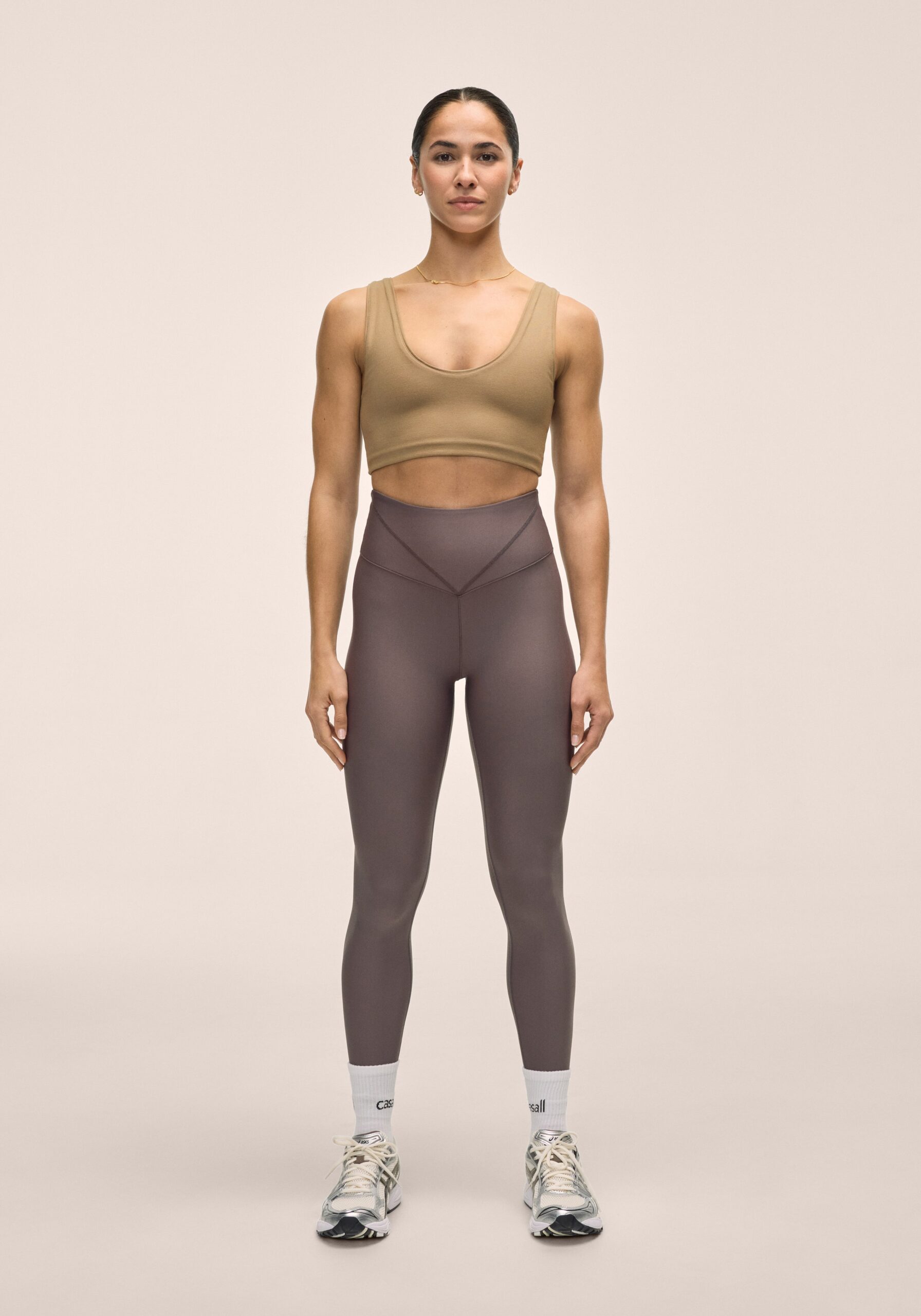 Casall V-shape High Waist Tights - Dk Grey