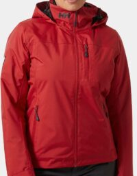 Helly Hansen Dam Crew Mellanlager Seglarjacka Med Huva 2.0 Röd XS