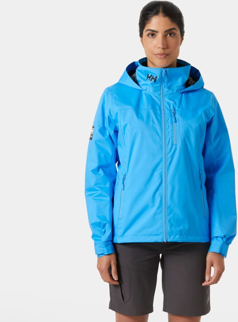 Helly Hansen Dam Crew Mellanlager Seglarjacka Med Huva 2.0 Blå XS