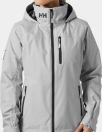 Helly Hansen Dam Crew Mellanlager Seglarjacka Med Huva 2.0 Grå 2XL