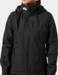 Helly Hansen Dam Crew Mellanlager Seglarjacka Med Huva 2.0 Svart XS