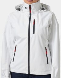 Helly Hansen Dam Crew Seglarjacka Med Huva 2.0 Vit XS