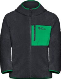 Jack Wolfskin Jack Wolfskin Kids' Ice Curl Hood Jacket Phantom / Green