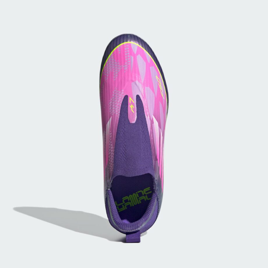 Adidas F50 LEAGUE Snörlösa fotbollsskor för fasta underlag för barn