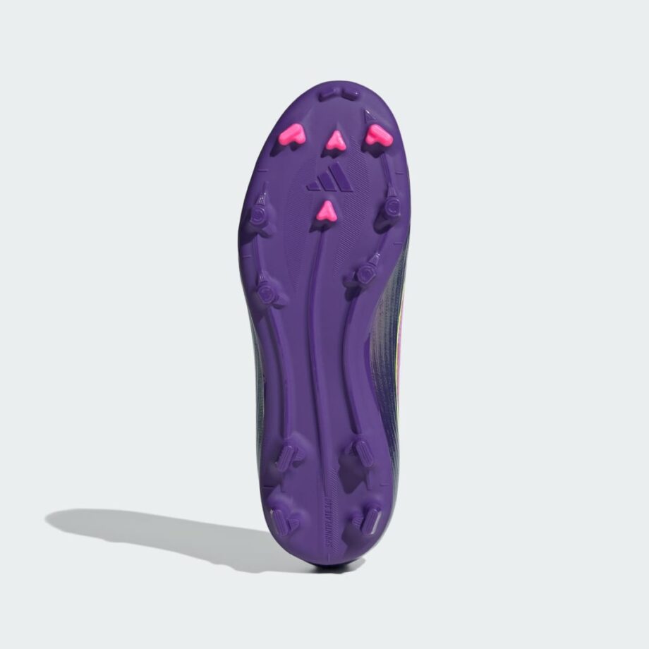 Adidas F50 LEAGUE Snörlösa fotbollsskor för fasta underlag för barn
