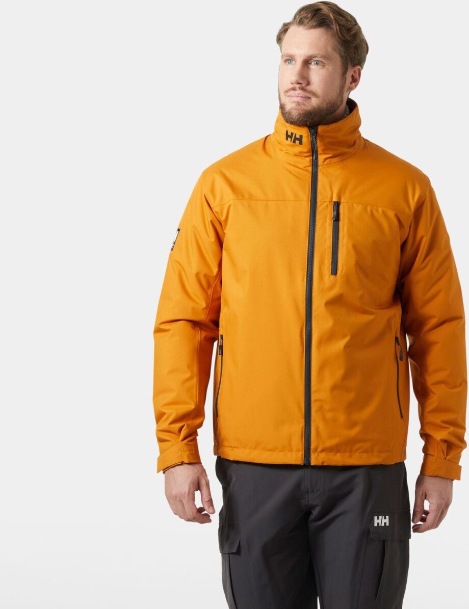 Helly Hansen Herr Crew Mellanlager Seglarjacka M Huva 2.0 Brun XL