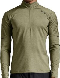 2XU Aero 1/2 Zip M Mellanlager Tröja Hunter Green/Black Reflective, XL
