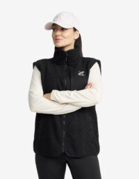 Revolution Race Bigfoot Pile Fleece Vest Dam Black, Storlek:S