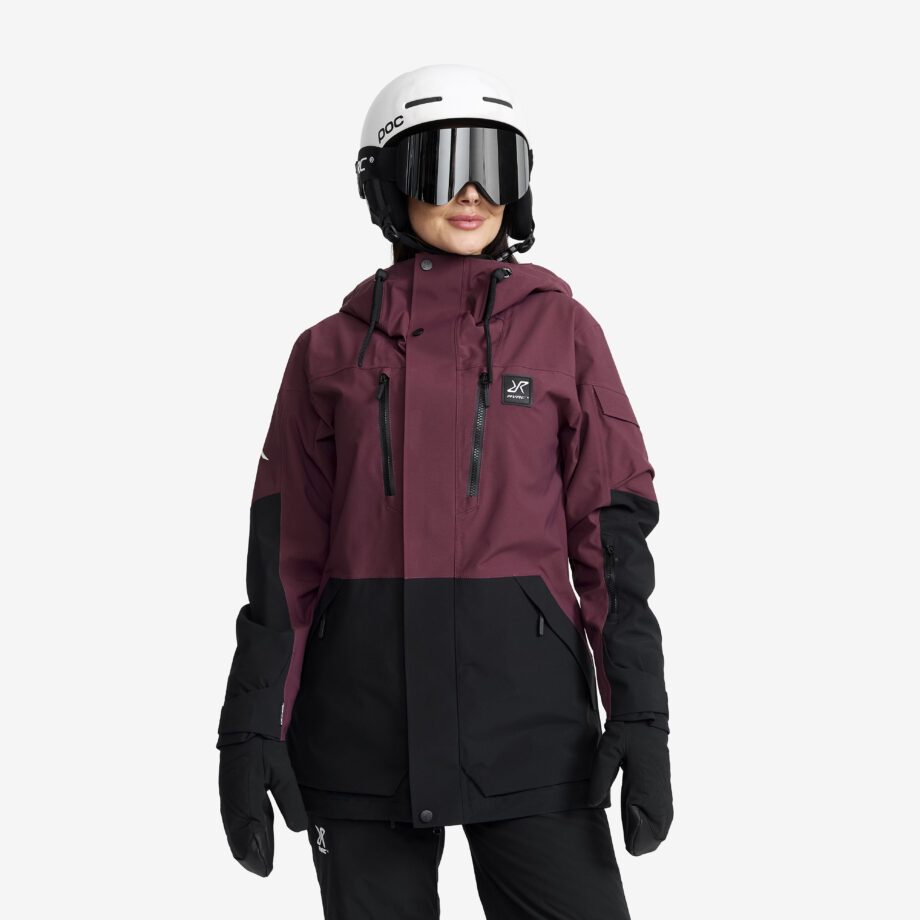 Revolution Race AccXel 2L Ski Jacket Dam Mauve Wine/Black, Storlek:XS