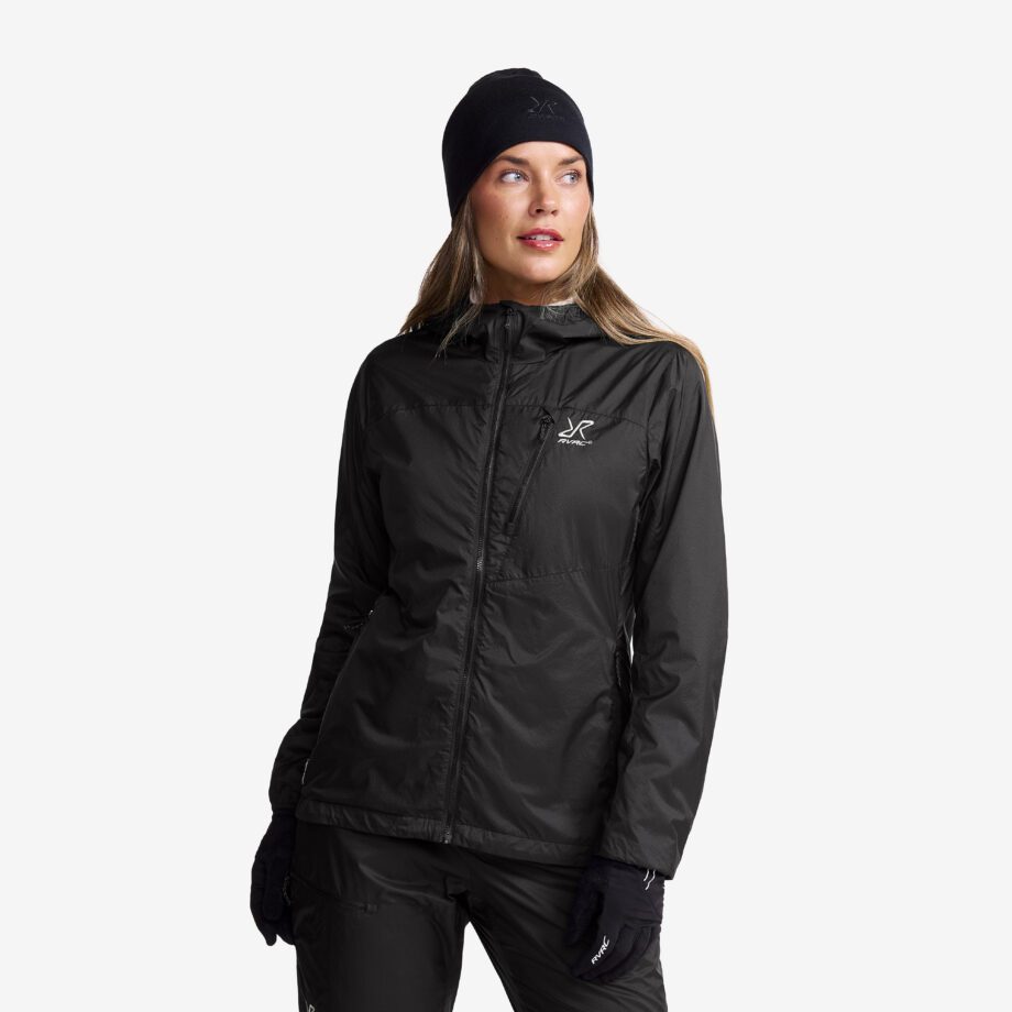Revolution Race Brisk Tech Fleece-lined Jacket Dam Black, Storlek:L
