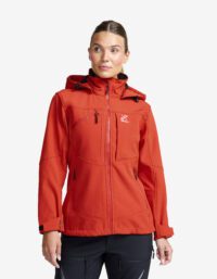 Revolution Race Hiball Softshell Jacket Dam Aurora Red, Storlek:XS