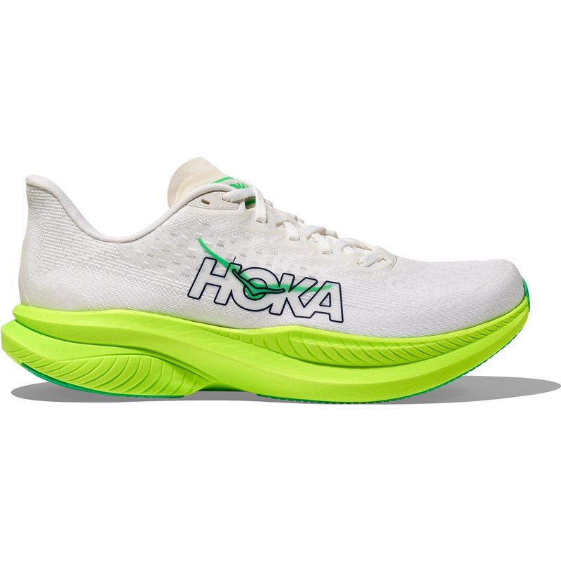 Hoka M Mach 6 White / Neon Lime White / Neon Lime 45 1/3