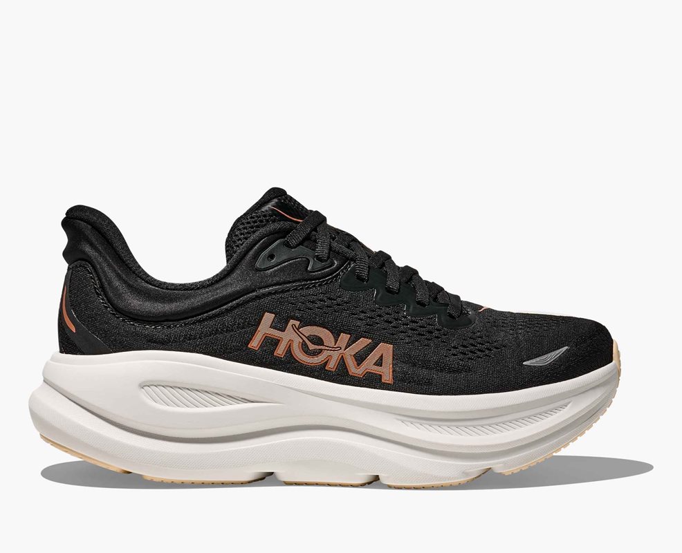 Hoka W Bondi 9 Black / Rose Gold Black / Rose Gold 43 1/3