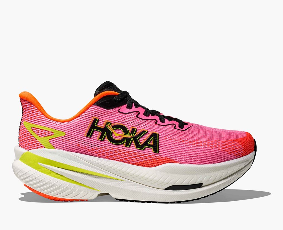 Hoka W Mach X 3 Neon Rose / Neon Tangerine Neon Rose / Neon Tangerine 39 1/3