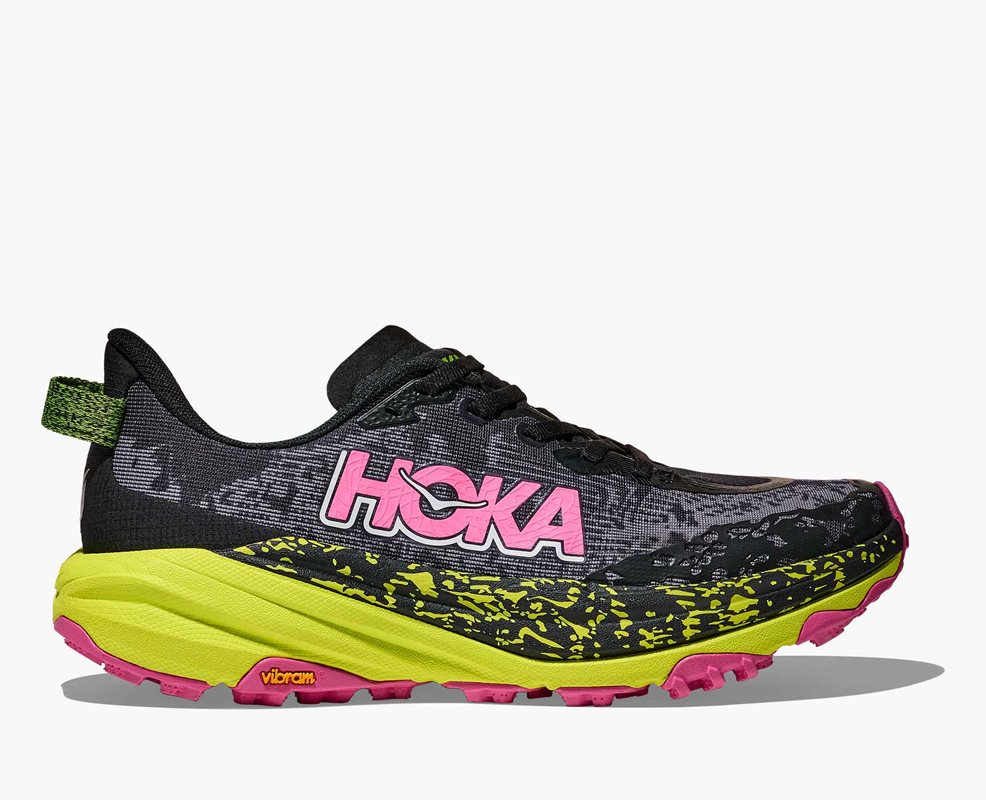 Hoka W Speedgoat 6 Black / Neon Hoka Citrus Black / Neon Hoka Citrus 39 1/3