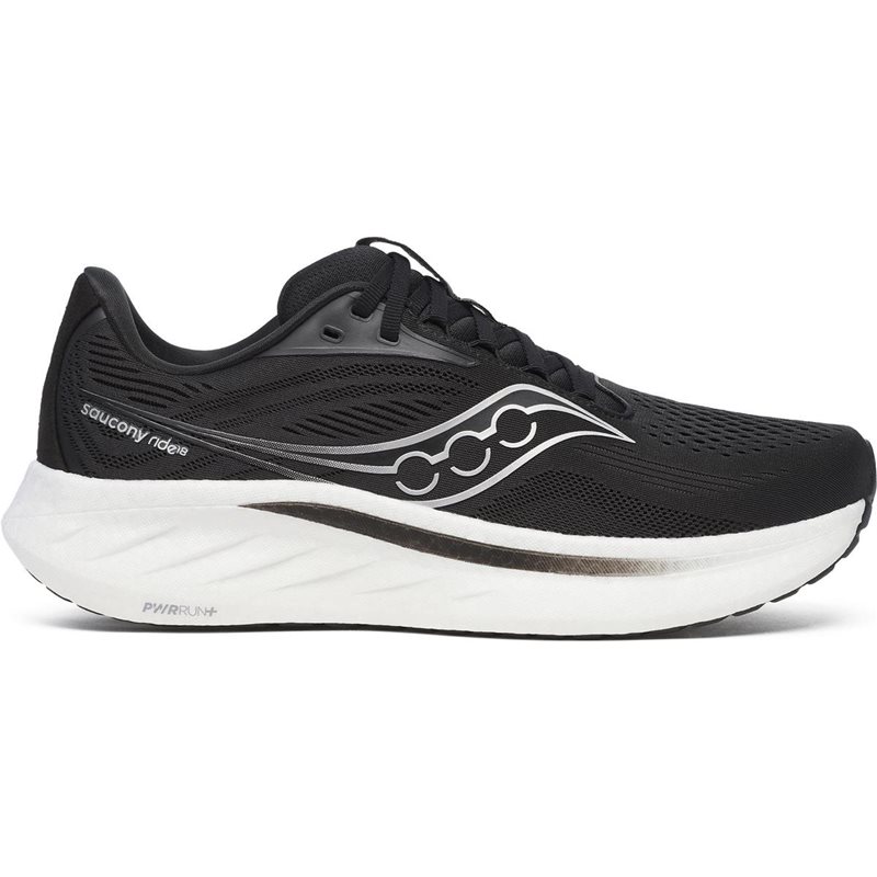 Saucony Ride 18 Black/White Black/White 46.5
