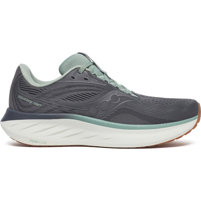 Saucony Ride 18 Men Carbon/Iceberg Carbon/Iceberg 46,5