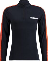 Swix Roadline Nts Half Zip Baselayer Top M Mellanlager Tröja Black/Fiery Red, XXL