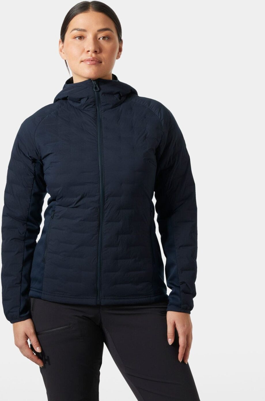 Helly Hansen Women's HP Hooded Stretch Insulator Marinblå XL